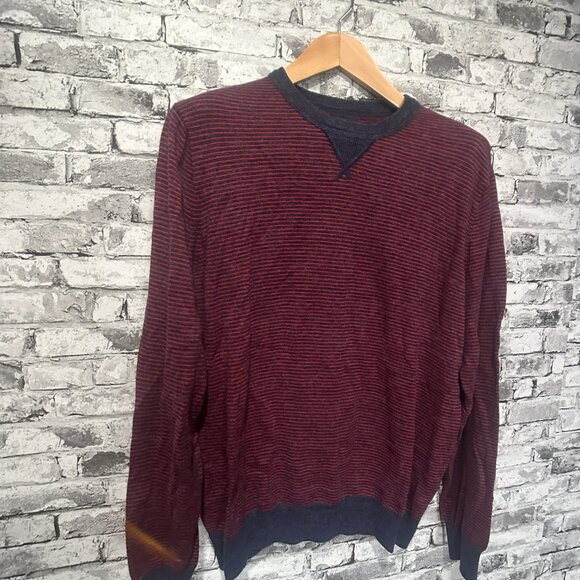 J. Crew Factory Other - EUC J.Crew Men's Cotton Terry Striped Sweater Size Medium